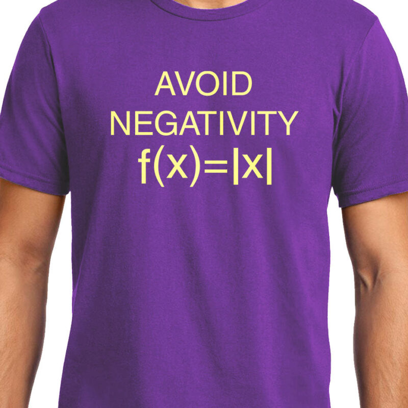 Xevomart Avoid Negativity , Math , Unisex Graphic T-Shirt