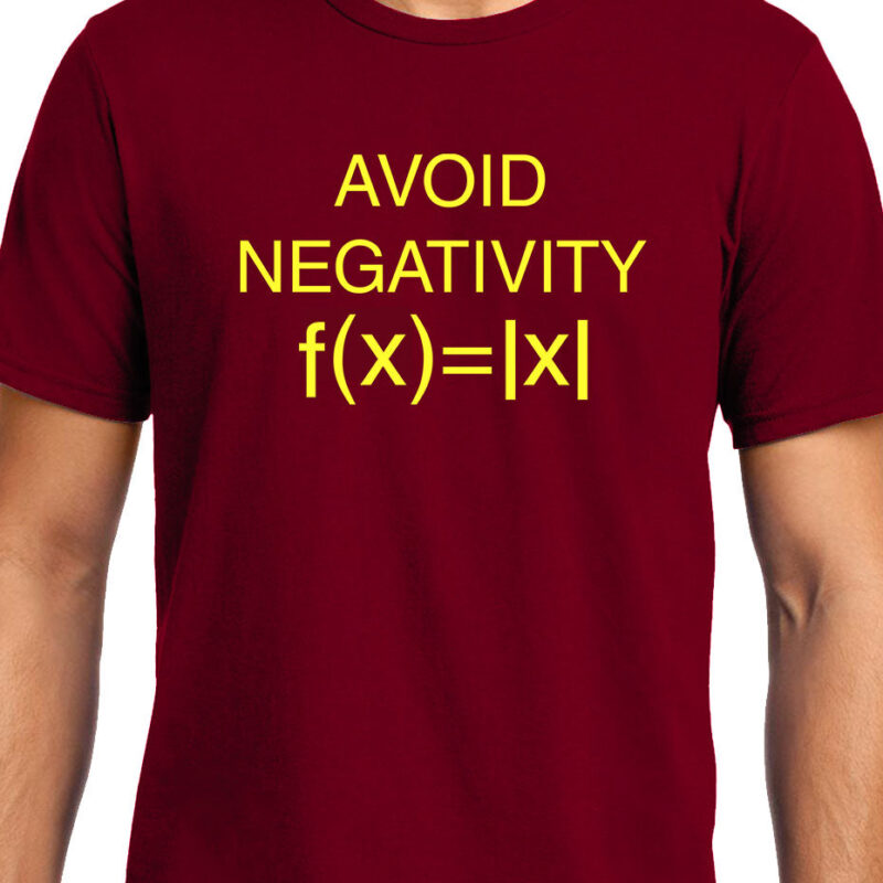 Xevomart Avoid Negativity , Math , Unisex Graphic T-Shirt