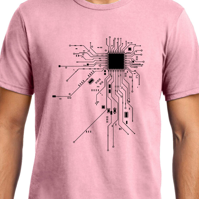 Xevomart Digital Heart, Computer Chip, Programmer , Unisex Graphic T-Shirt