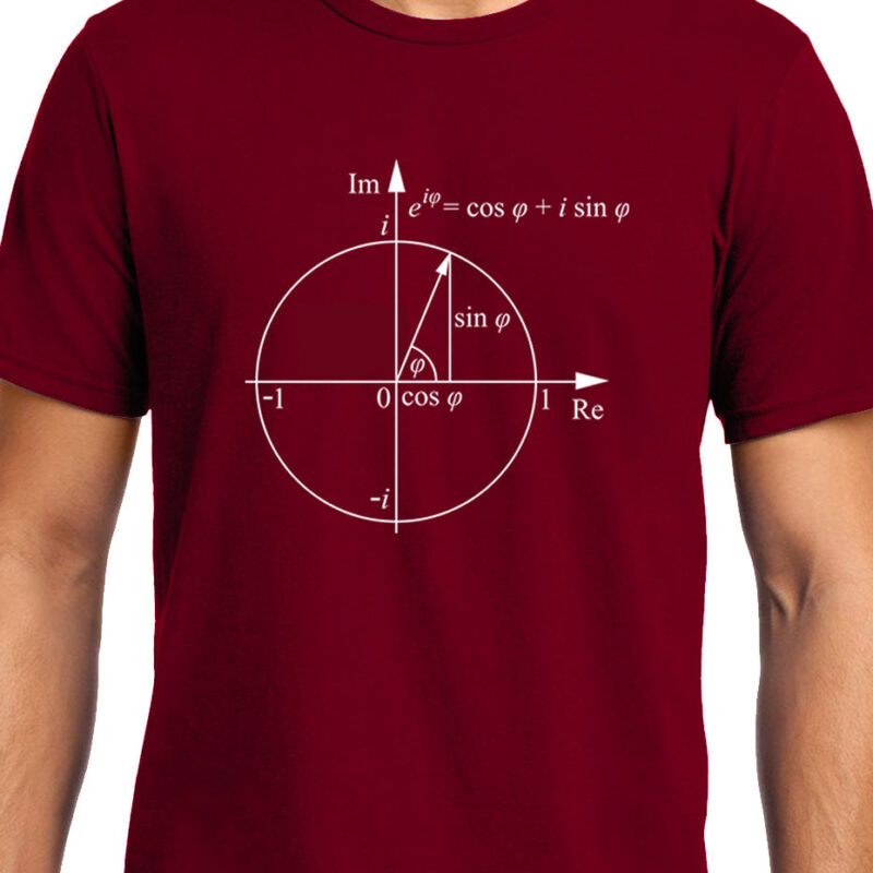 Xevomart Euler's Formula , Math , Trignometry , Unisex Graphic T-Shirt