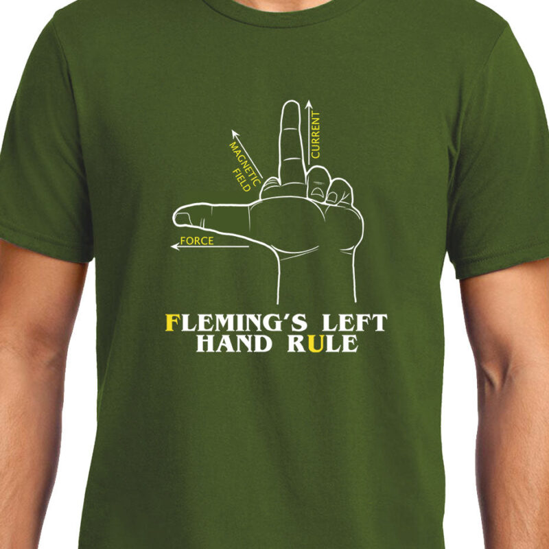 Xevomart Flemings Left Hand rule , Physics, Unisex Graphic T-Shirt
