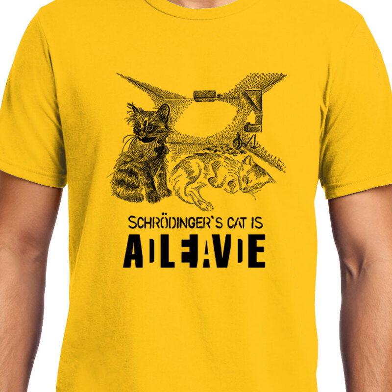 Xevomart Schrodinger's Cat , Physics , Unisex Graphic T-Shirt, EOSS