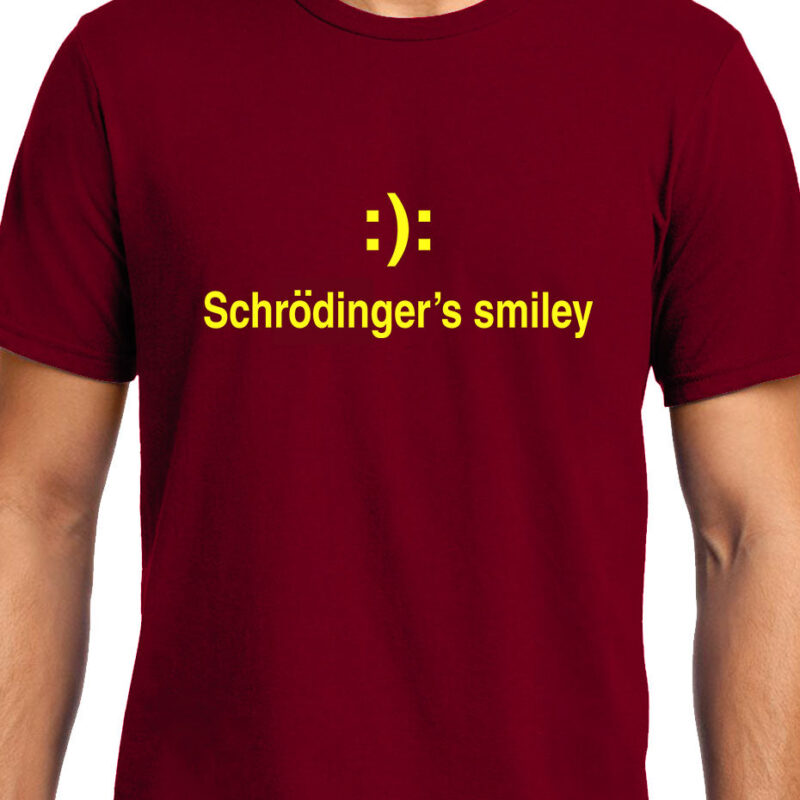 Xevomart Schrodinger's smiley , Physics , Unisex Graphic T-Shirt