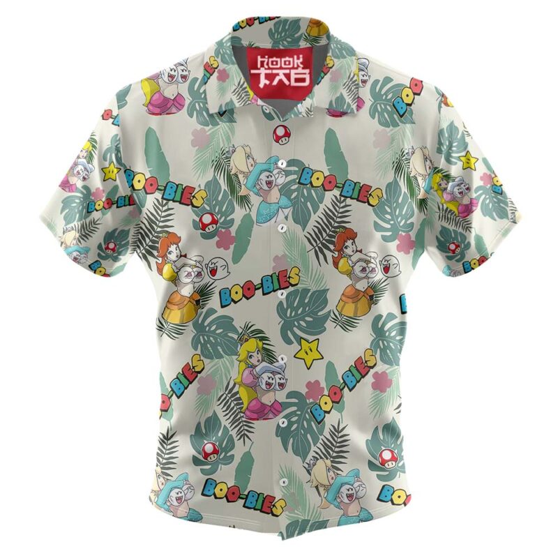 Super Mario Boo-Bies Pattern Hawaiian Shirt