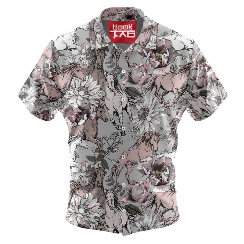 Floral Horses - Hawaiian Shirt For Men & Women