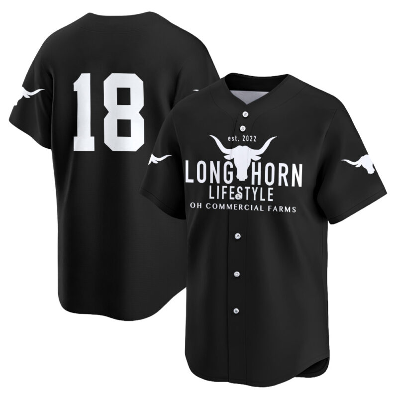 Personalized Longhorn Lifestyle Baseball Jersey