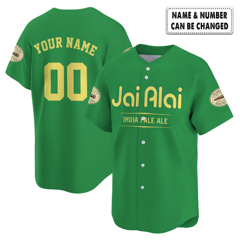 Personalized Jai Alai Baseball Jersey