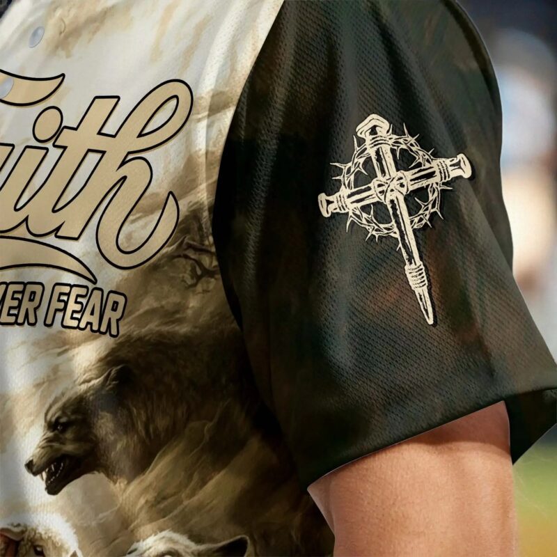 Jesus Protect the Lamp Baseball Jersey