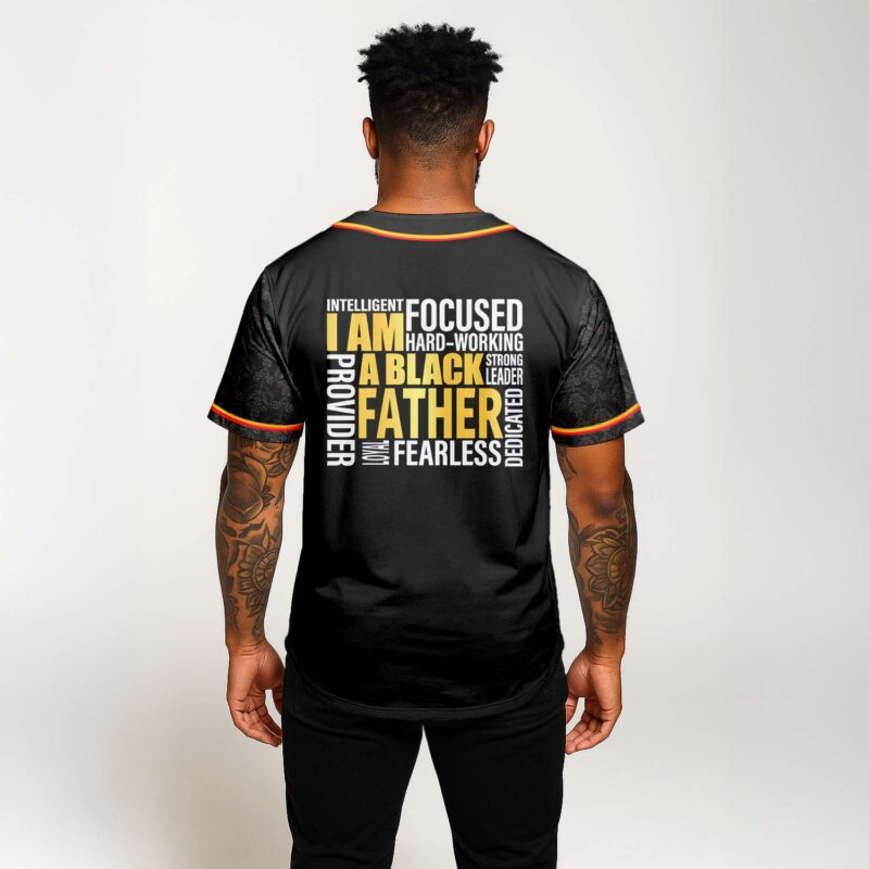 I Am A Black Father Baseball Jersey