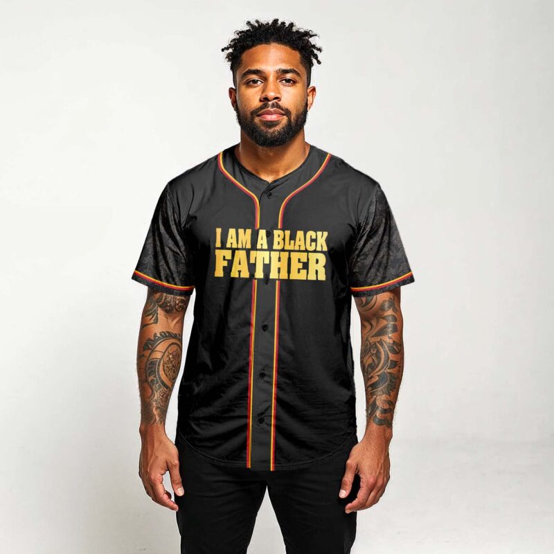 I Am A Black Father Baseball Jersey