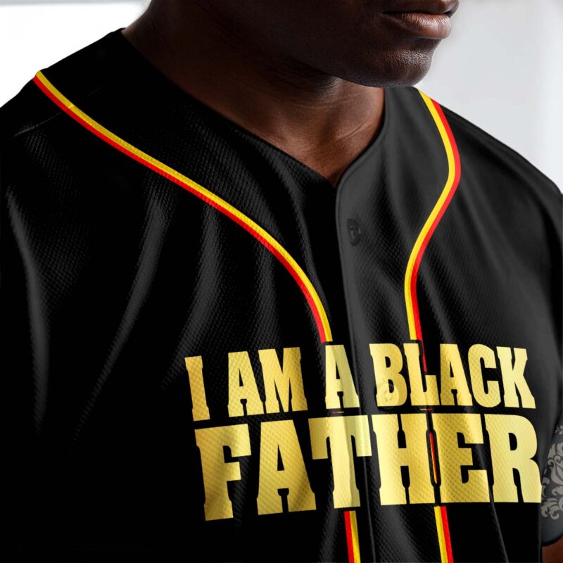 I Am A Black Father Baseball Jersey