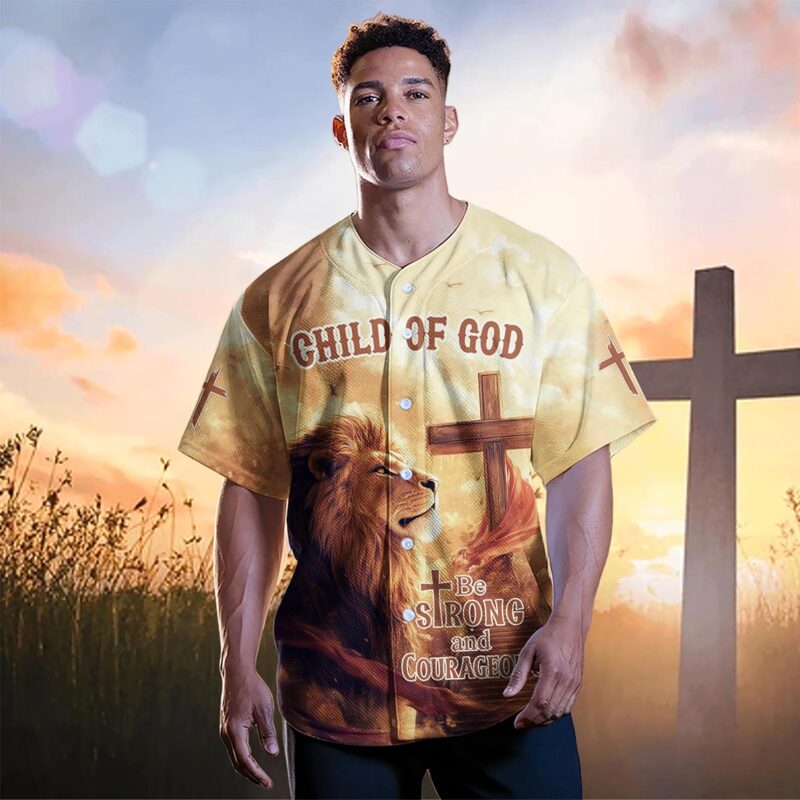 Be Strong and Courageous Baseball Jersey
