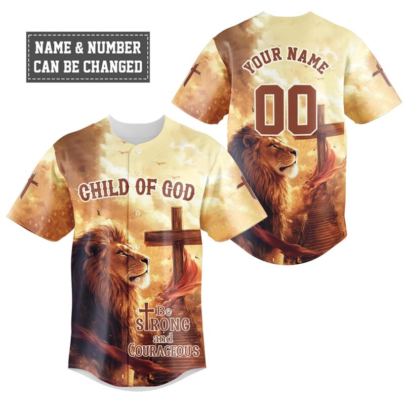 Be Strong and Courageous Baseball Jersey