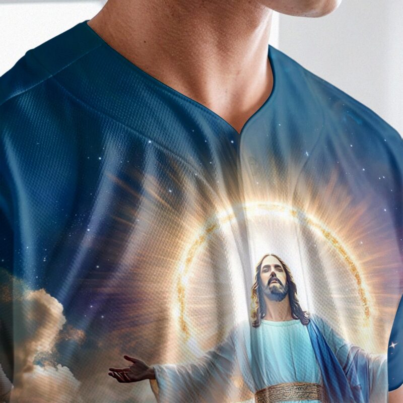 He Is Risen Ascension Glory Baseball Jersey