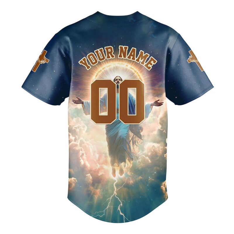 He Is Risen Ascension Glory Baseball Jersey