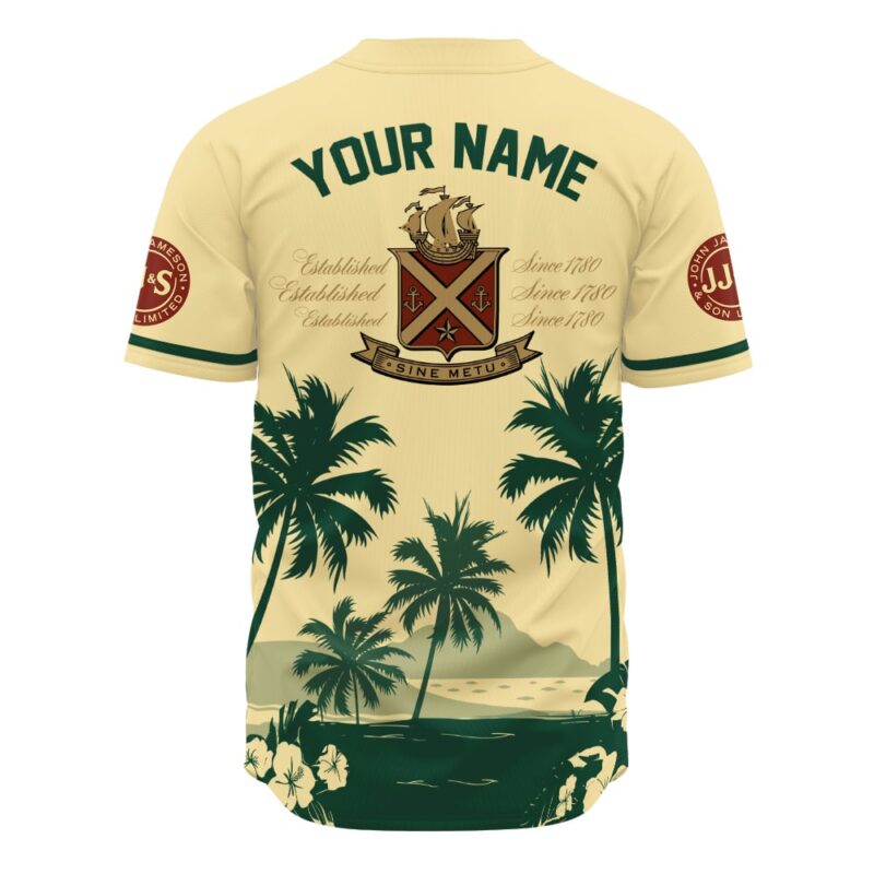 Personalized Coors Banquet Palm Tree Surfboard Baseball Jersey