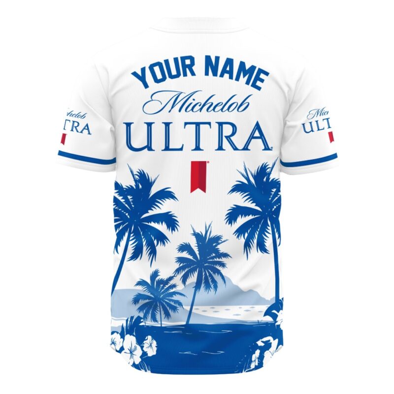 Personalized Coors Banquet Palm Tree Surfboard Baseball Jersey