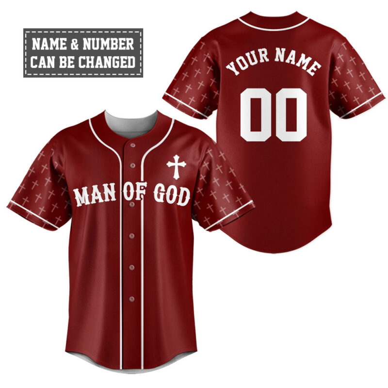 Man Of God Baseball Jersey