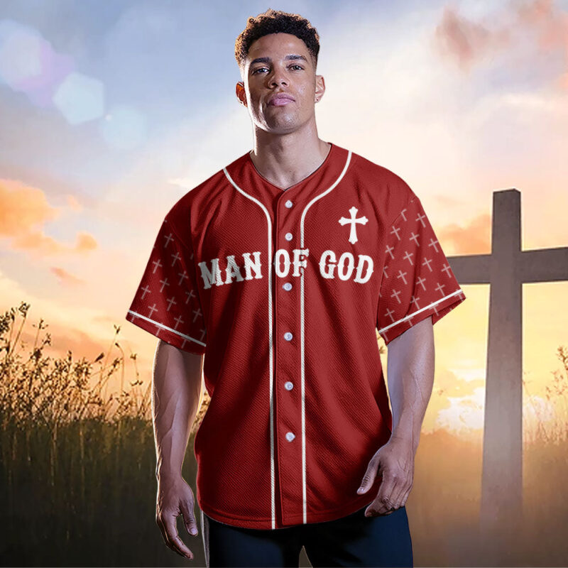Man Of God Baseball Jersey
