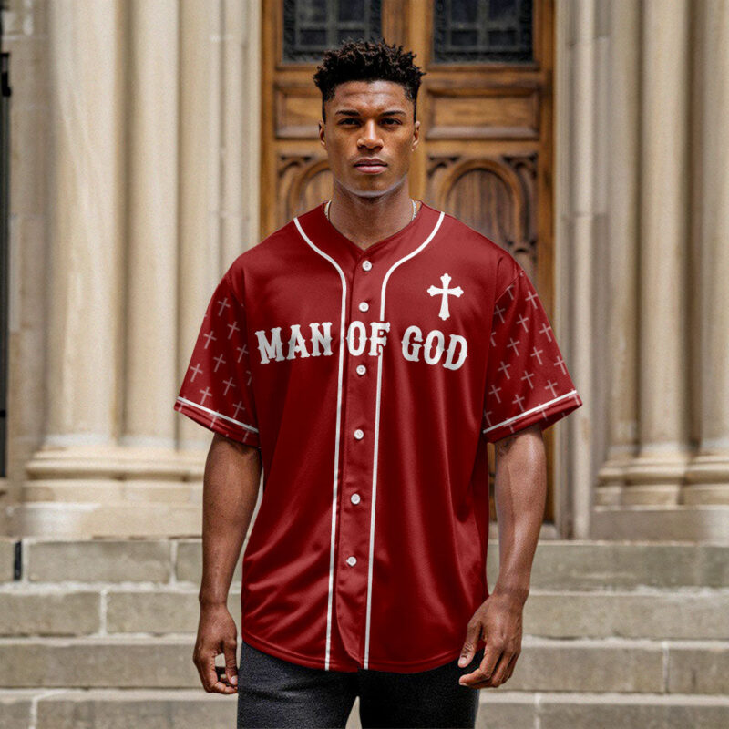 Man Of God Baseball Jersey