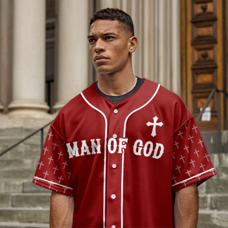 Man Of God Baseball Jersey
