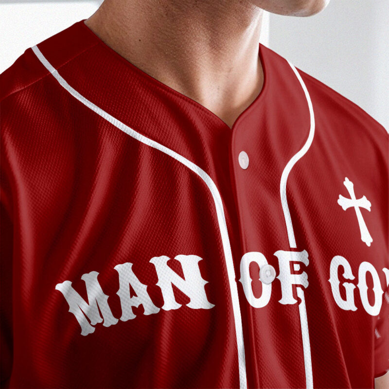 Man Of God Baseball Jersey