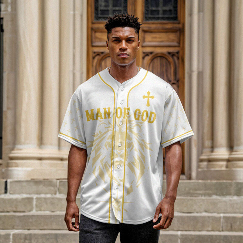 Man Of God Baseball Jersey