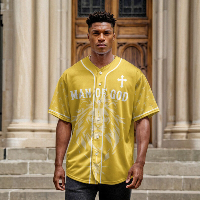 Man Of God Baseball Jersey