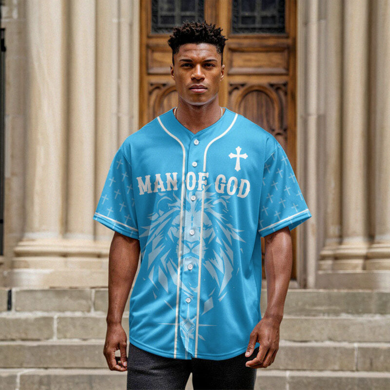 Man Of God Baseball Jersey