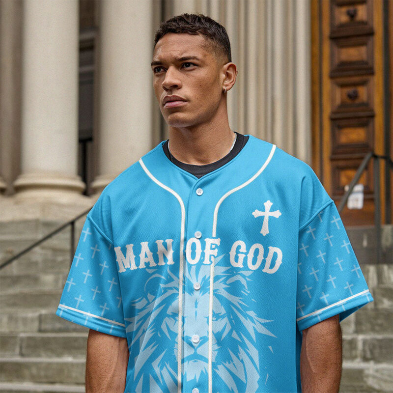 Man Of God Baseball Jersey