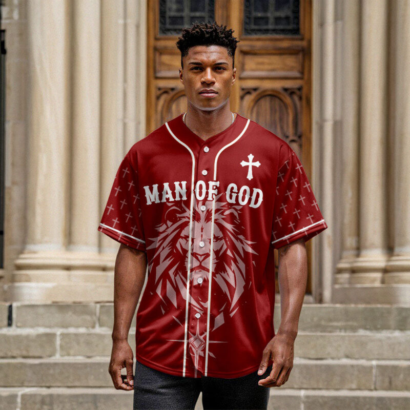 Man Of God Baseball Jersey
