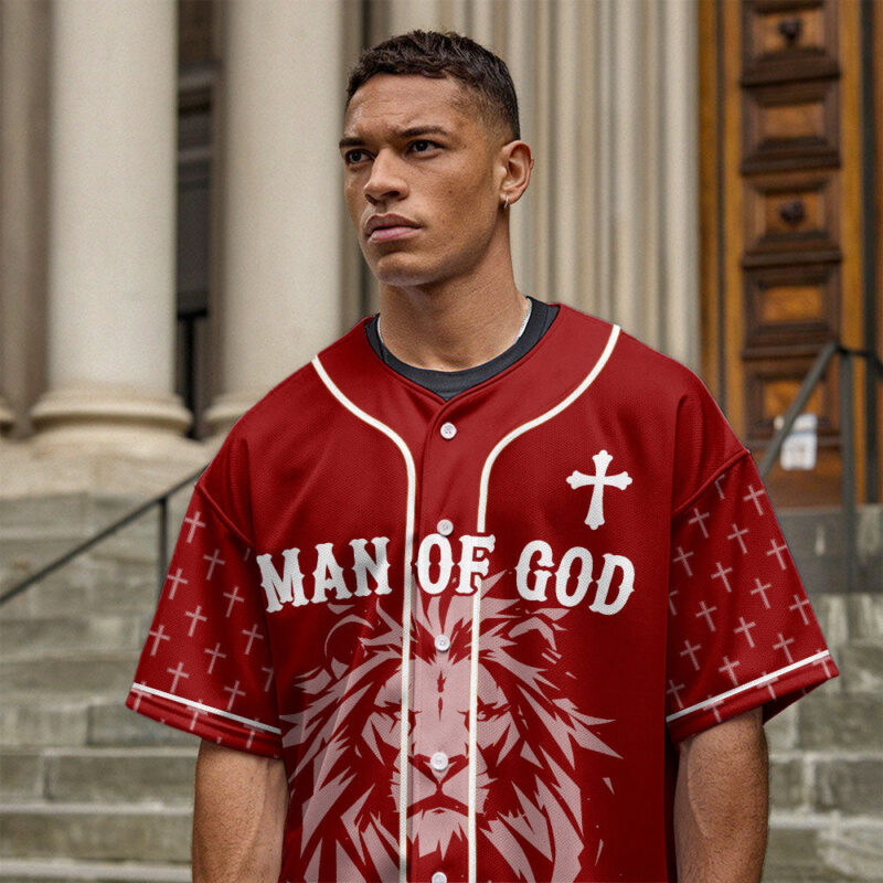 Man Of God Baseball Jersey