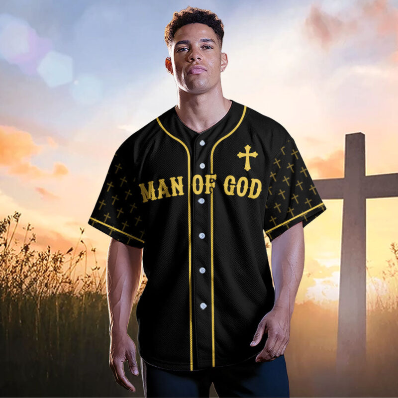 Man Of God Baseball Jersey