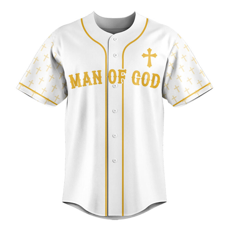 Man Of God Baseball Jersey