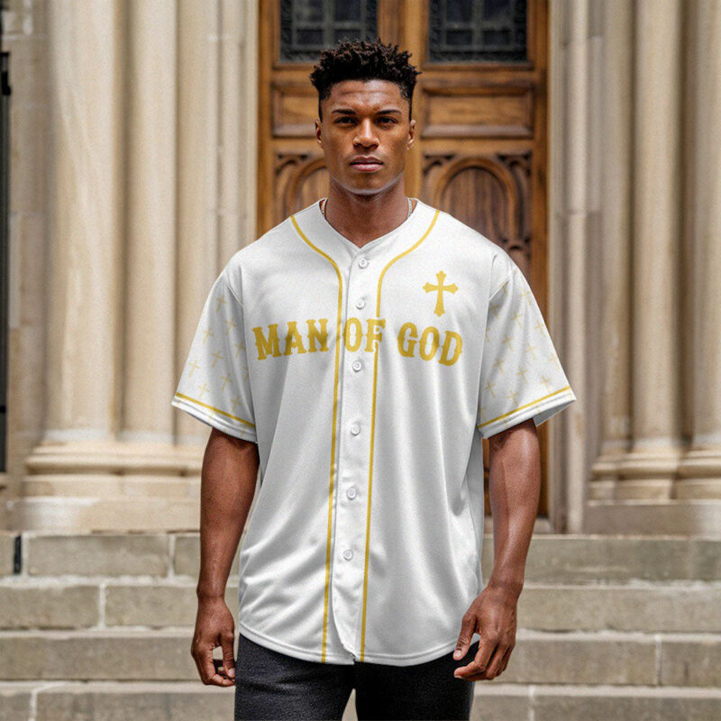 Man Of God Baseball Jersey