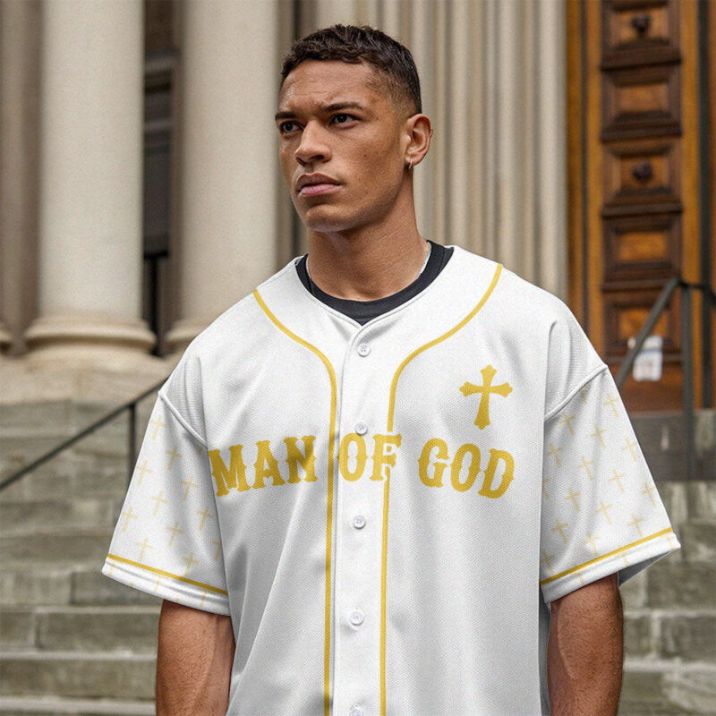 Man Of God Baseball Jersey