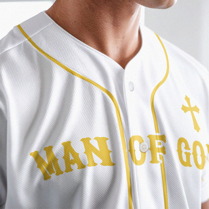 Man Of God Baseball Jersey