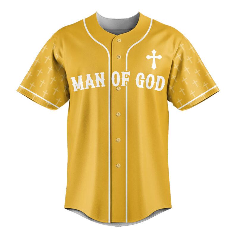 Man Of God Baseball Jersey