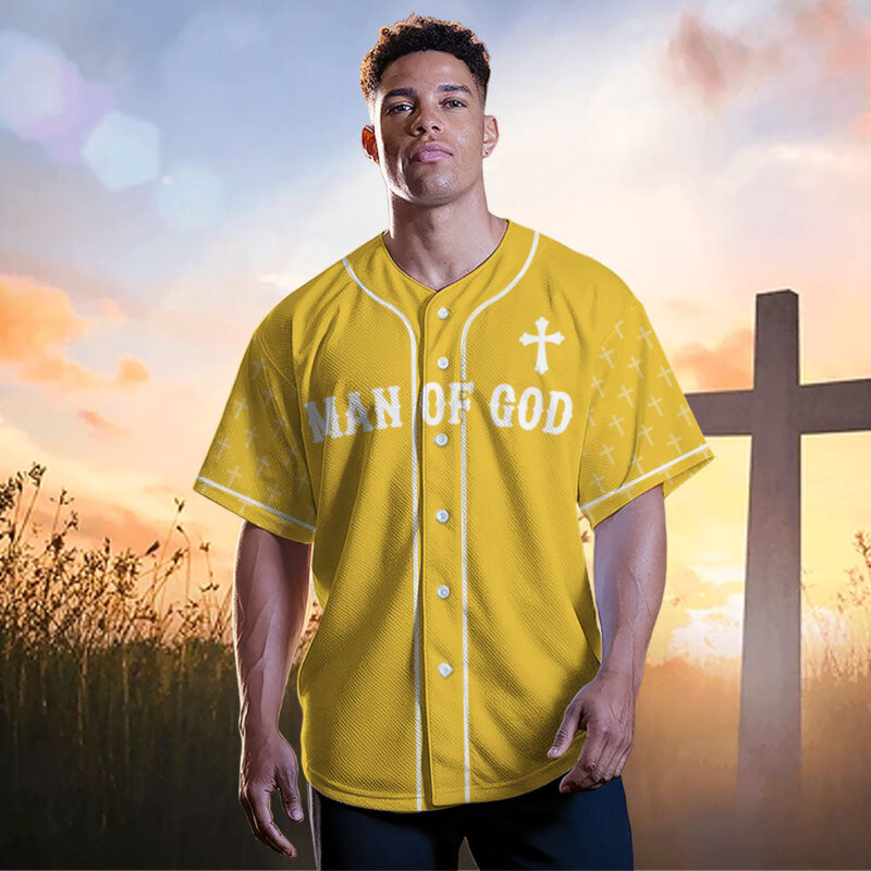 Man Of God Baseball Jersey