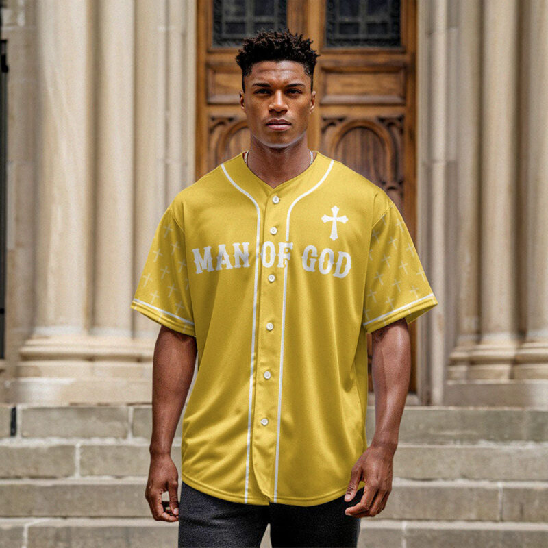 Man Of God Baseball Jersey