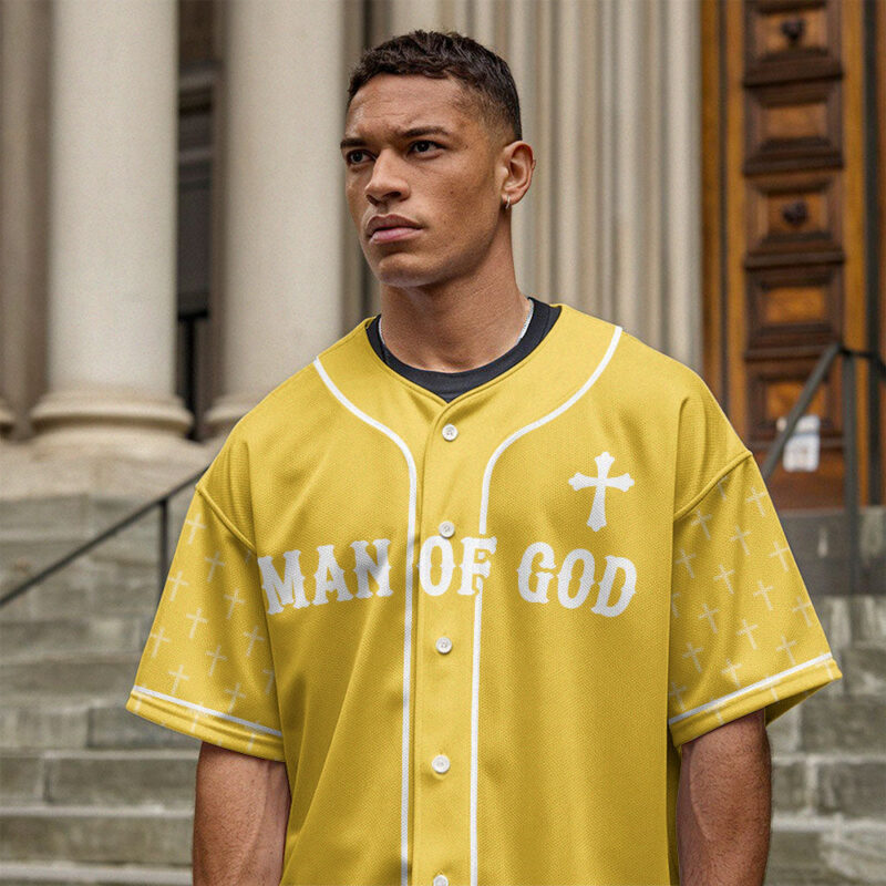 Man Of God Baseball Jersey