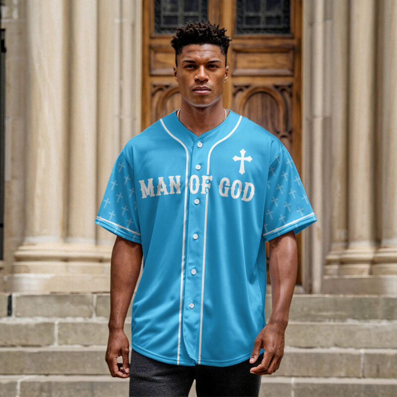 Man Of God Baseball Jersey