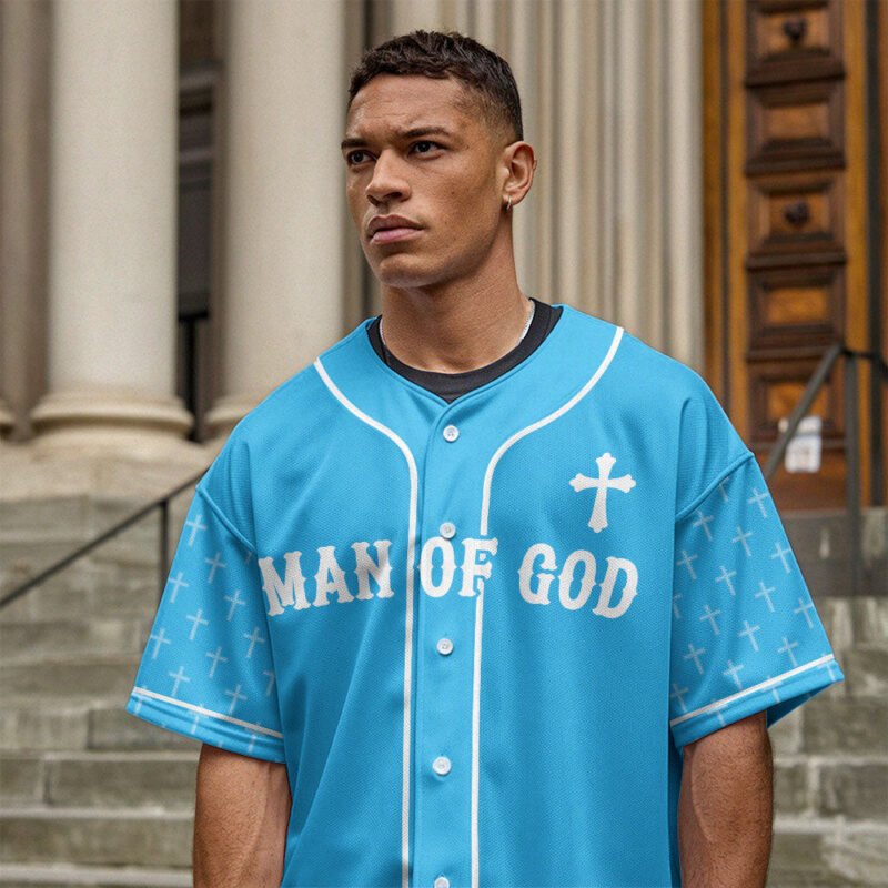 Man Of God Baseball Jersey