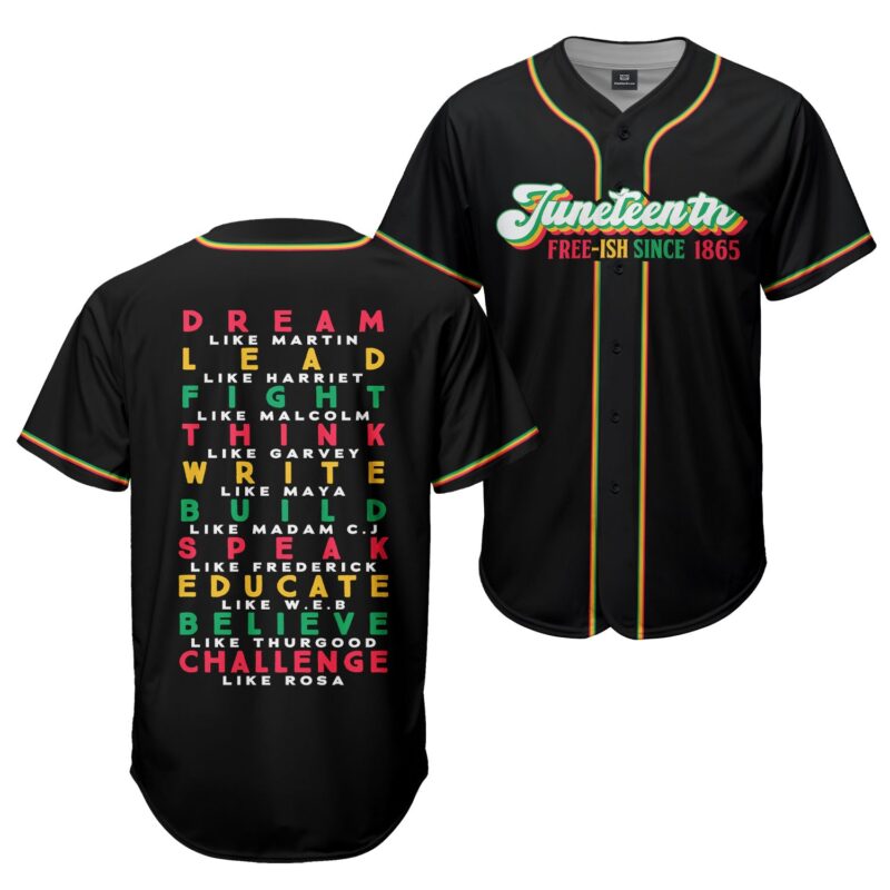 1865 Juneteenth Baseball Jersey