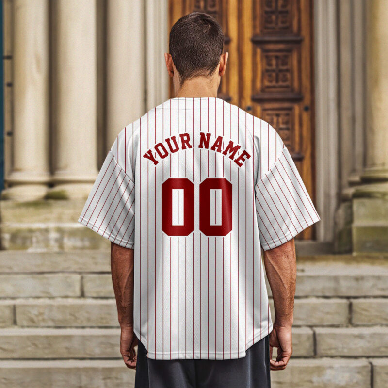 Man Of God Striped Baseball Jersey