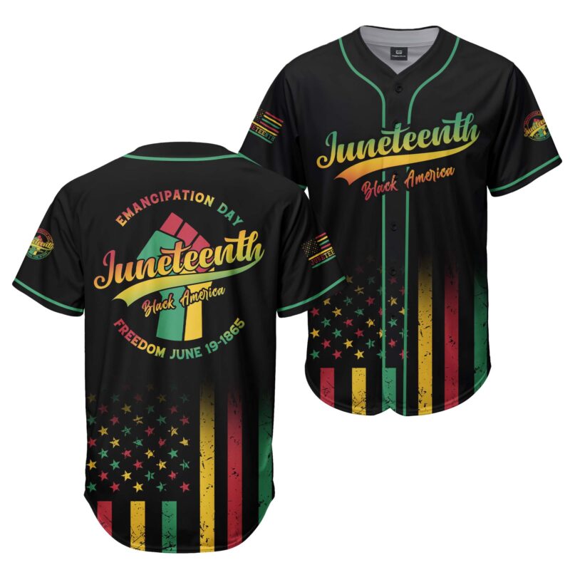 Juneteenth Black America Baseball Jersey