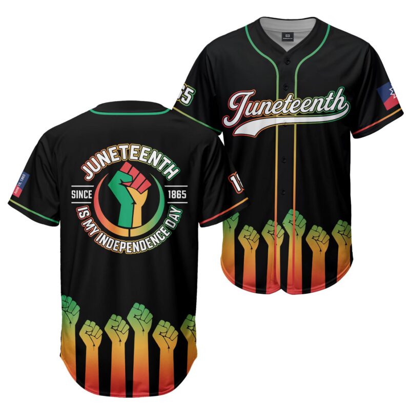Juneteenth Is My Independence Day Baseball Jersey