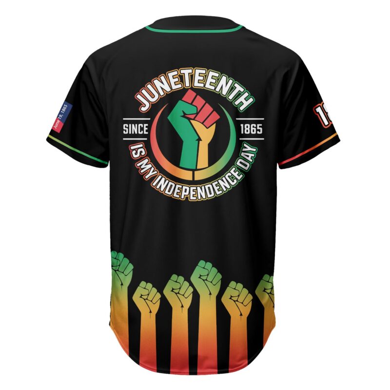Juneteenth Is My Independence Day Baseball Jersey