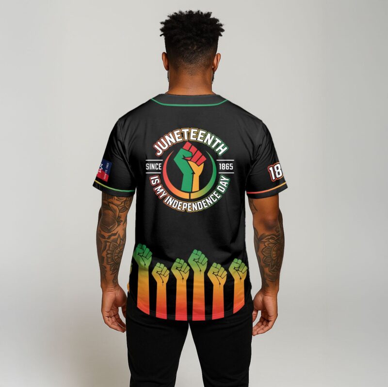 Juneteenth Is My Independence Day Baseball Jersey