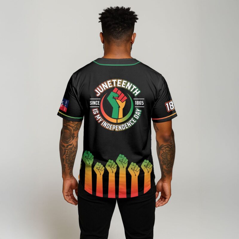 Juneteenth Is My Independence Day Baseball Jersey